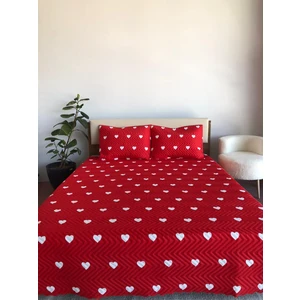 Kalpli Çift Kişilik 3 Parça Yatak Örtüsü Seti - 200X240 cm (Pvc Çantalı)