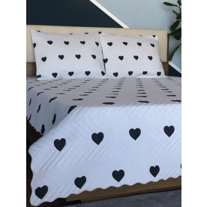 Kalpli Çift Kişilik 3 Parça Yatak Örtüsü Seti - 200X240 cm (Pvc Çantalı)