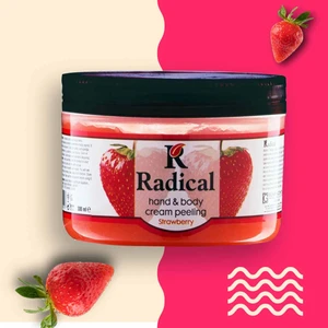 Çilek Özlü Nem Bombası El ve Vücut Krem Peeling Batık Karşıtı Besleyici Arındırıcı Nemlendirici