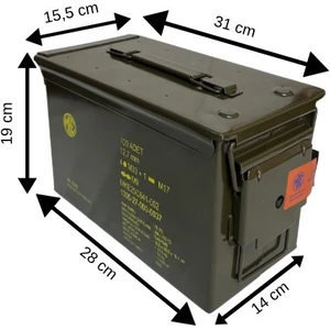 Küçük Boy Metal Mühimmat Kutusu