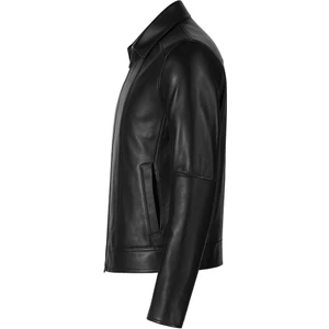 DERİMONTAYA %100 Hakiki Kuzu Deri Mont Ceket Siyah 