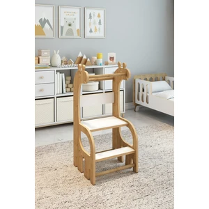 Zürafa Montessori Ahşap Öğrenme Kulesi