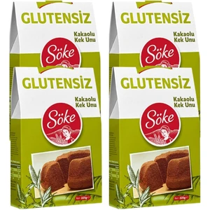 Glutensiz Kakaolu Kek Un 4 x 225 Gr 4'Lü Set
