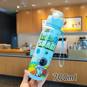 Astronot 700ML Su Matarası Su Şişesi Suluk Bpa Içermez Suluk (Sticker Hediyeli)
