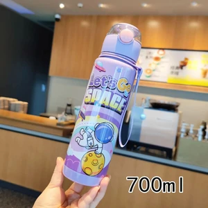 Astronot 700ML Su Matarası Su Şişesi Suluk Bpa Içermez Suluk (Sticker Hediyeli)