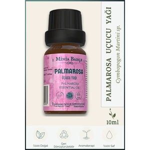 Minia Bahçe Palmarosa Uçucu Yağı , %100 Saf, 10ML