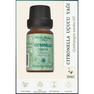 Minia Bahçe Sitronella Uçucu Yağı % 100 Saf ve Doğal 10 ml ( Citronella Oil )