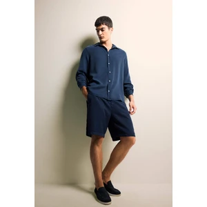 Relax Fit Tensel Bermuda Şort E0804AX25SM