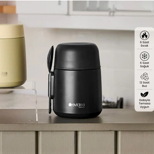 Kitchen Yemek Termosu - Siyah - 500 ml