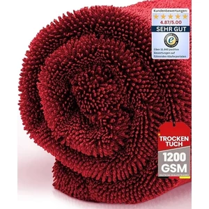 Tomahawk Mikrofiber Araba Temizleme Havlusu Çift Taraflı 1200 Gsm Premium Araç Bakım Ultra Emici Kurutma Bezi 80x50cm