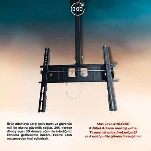 BT Bayır Teknoloji Tcl 75''inç 190 Ekran Uyumlu Tv Tavan Askı Aparatı