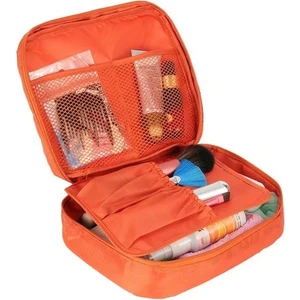 Organizer Kozmetik Makyaj Çantası Su Geçirmez Özellikli Turuncu