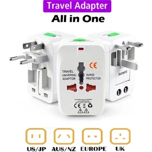 Yurtdışı Seyahat Adaptörü (Telefon / Tablet / Pc... ) Universal Priz Çevirici Dönüştürücü