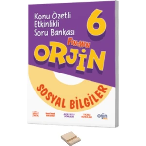 Fenomen Yayıncılık 6. Sınıf Orjin Sosyal Bilgiler Konu Özetli Soru Bankası + Telefon Standı
