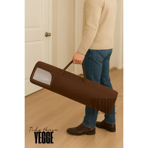 Kaliteli Halı Hurcu - Halı - Kilim - Yolluk Hurcu Pencereli, Taşıma Kulplu, Kalın Kumaşlı Halı Kilim Kılıf -Boydan Boya Fermuarlı Halı Çantası