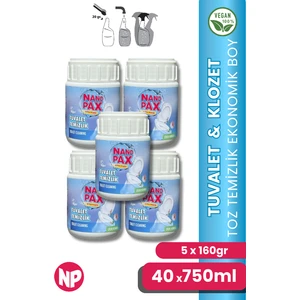 Tuvalet & Klozet Temizlik Tozu Ekonomik Bebek Boy 5 x 160GR