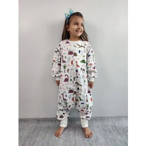 Rukiye Yavuz Pamuk Pazen Pamuk Pazen Bebek Uyku Tulumu  %100 Pamuk Çift Kat 20-24 Derece 1 Tog Geniş ve Uzun Kalıp