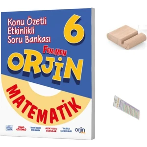 Orjin 6. Sınıf Matematik Konu Özetli Etkinlikli Soru Bankası Yeni 2026 + Telefon Tutucu+Çözüm Ayracı
