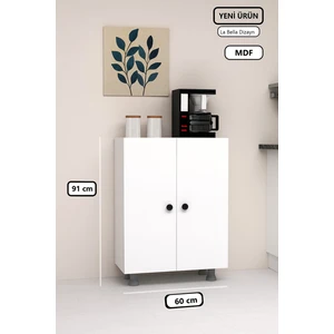 Iki Kapaklı Çok Amaçlı Dolap 60 cm Mdf