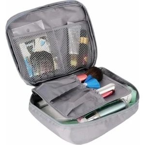 Organizer Kozmetik Makyaj Çantası Su Geçirmez Özellikli Gri
