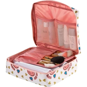 Organizer Kozmetik Makyaj Çantası Su Geçirmez Özellikli Gülen Pembe