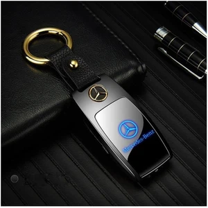 Mercedes Anahtar Görünümlü Lüks USB Çakmak ve Fener