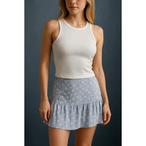 Fitilli Halter Yaka Kadın Crop Atlet