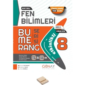 Günay Yayınları Lgs 8. Sınıf Bumerang Fen Bilimleri Konu Anlatımlı Soru Bankası ve Telefon Standı