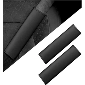 Emniyet Kemer Kılıfı Suni Deri Emniyet Kemer Koruyucu Kemer Pedi 2 Adet