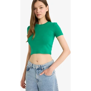 Fitted Crop Basic Tişört F8924AX25HS