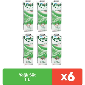 %3.3 Yağlı Süt 1 L x 6 adet