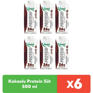 Kakaolu Protein Süt 500 ml x 6 Adet