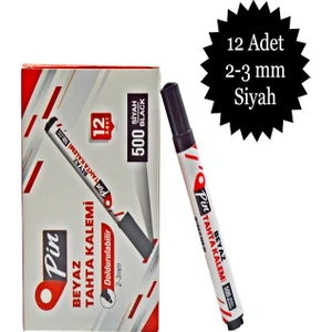 Beyaz Tahta Kalemi 12'li - Siyah
