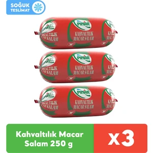 Kahvaltılık Dana Macar Salam 250 g x 3 Adet