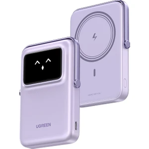 Uno Magsafe Wireless 10.000 mAh 20W Hızlı Şarj Mini Powerbank, Mor - 45328