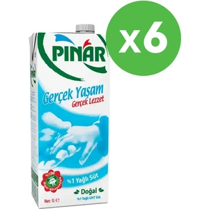 %1 Yağlı Süt 1 L x 6 Adet