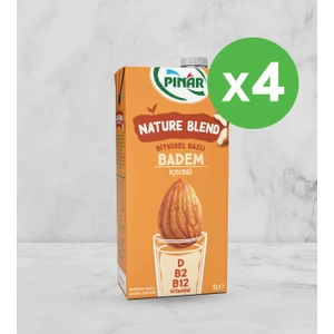 Nature Blend Bitkisel Bazlı Badem İçeceği 1 L Vegan Laktozsuz x 4 Adet