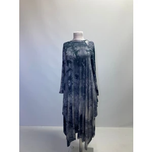 1220_ASIMETRIK Kesim Plistre Tesettür Tunik