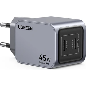 Nexode Pro 45W Gan Hızlı Şarj Cihazı Qc Pd 2xusb-C Uzay Grisi