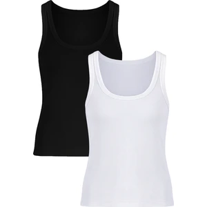 Kadın Pamuklu U Yaka Kaşkorse Atlet 2 Adet