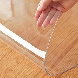 2 mm Şeffaf Pvc Masa Örtüsü – Kristal Netlikte Masa Koruyucu