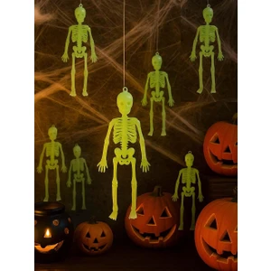 Parti Adresi Cadılar Bayramı Fosforlu Iskelet  Asılabilir Halloween Parti Dekoru 20 cm