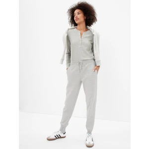 Kadın Gri Gap Logo Jogger Fleece Eşofman Altı