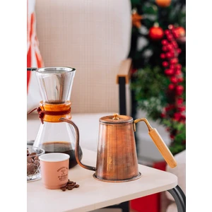 Bakır Concept Bakır Demlik Modern Kahve Demliği Model Oksitli Renk