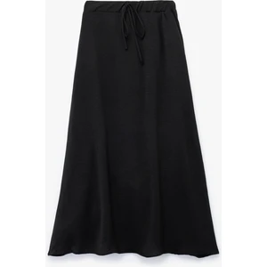 Aerobin Kumaş Midi Boy Çan Kesim Kloş Etek