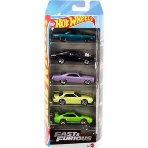 Hot Wheels® 5'li Fast & Furious Araba Seti, Filmlerdeki Arabalardan Ilham Alan 5 Adet Yarış Arabası JDR19