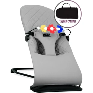 Oyuncaklı Ana Kucağı - Gri - ÇANTALI