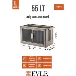 Katlanabilir Modüler Dolap Tekli 54 cm x 31,7 cm x 31,7 cm