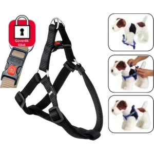 Kilitli Göğüs Tasma L 60-90Cm Siyah