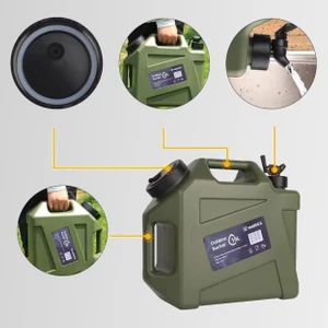 Galon Air Pe Musluklu Su Bidonu 18 Litre Yeşil